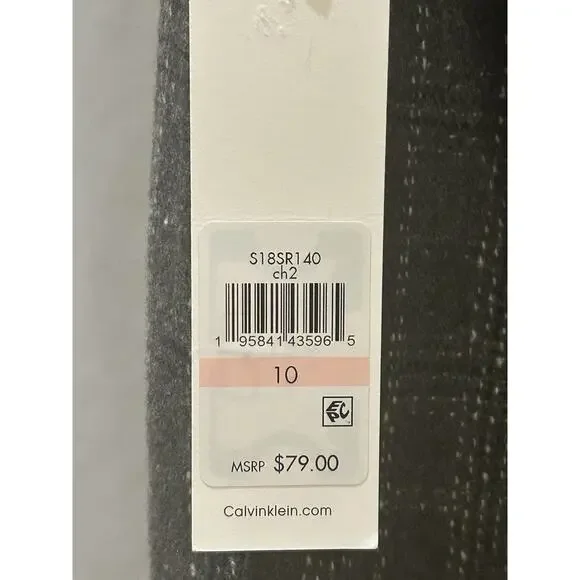 NWT Calvin Klein Gray Textured Pencil Skirt size 10 - Picture 3 of 5